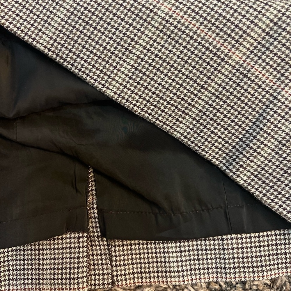 Talbots Windowpane Houndstooth Sheath Dress in Browns, Size 10P - Picture 6 of 9